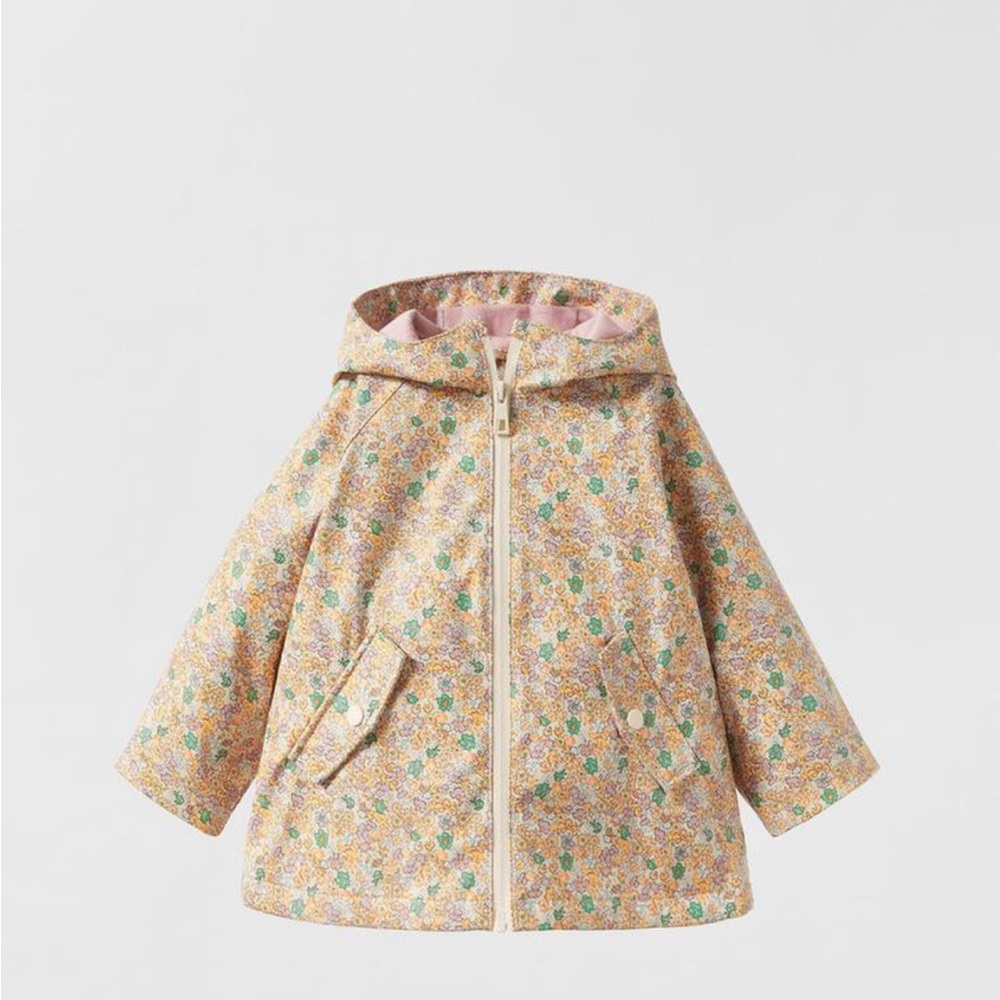Zara Polka Dot Rubberized Raincoat